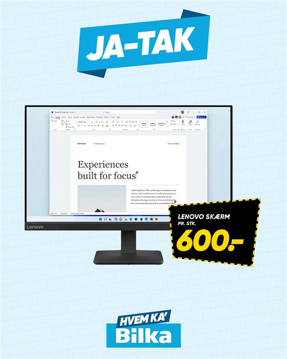 Lenovo skærm