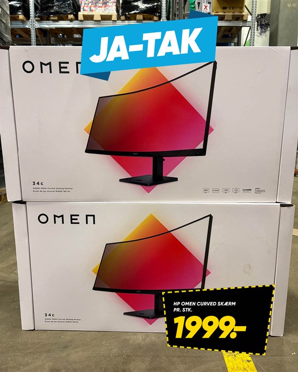 Hp omen curved skærm